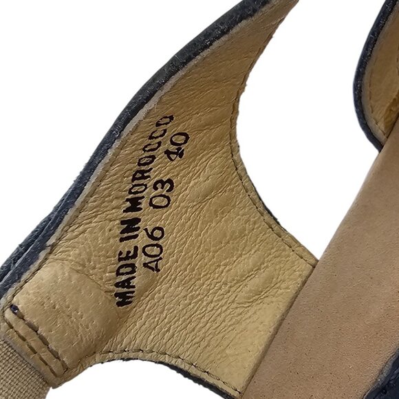 Dansko Womens Lolita Sandals, Strappy, Leather, Blue, Comfort, Size 40 / 9.5-10 - Picture 4 of 10